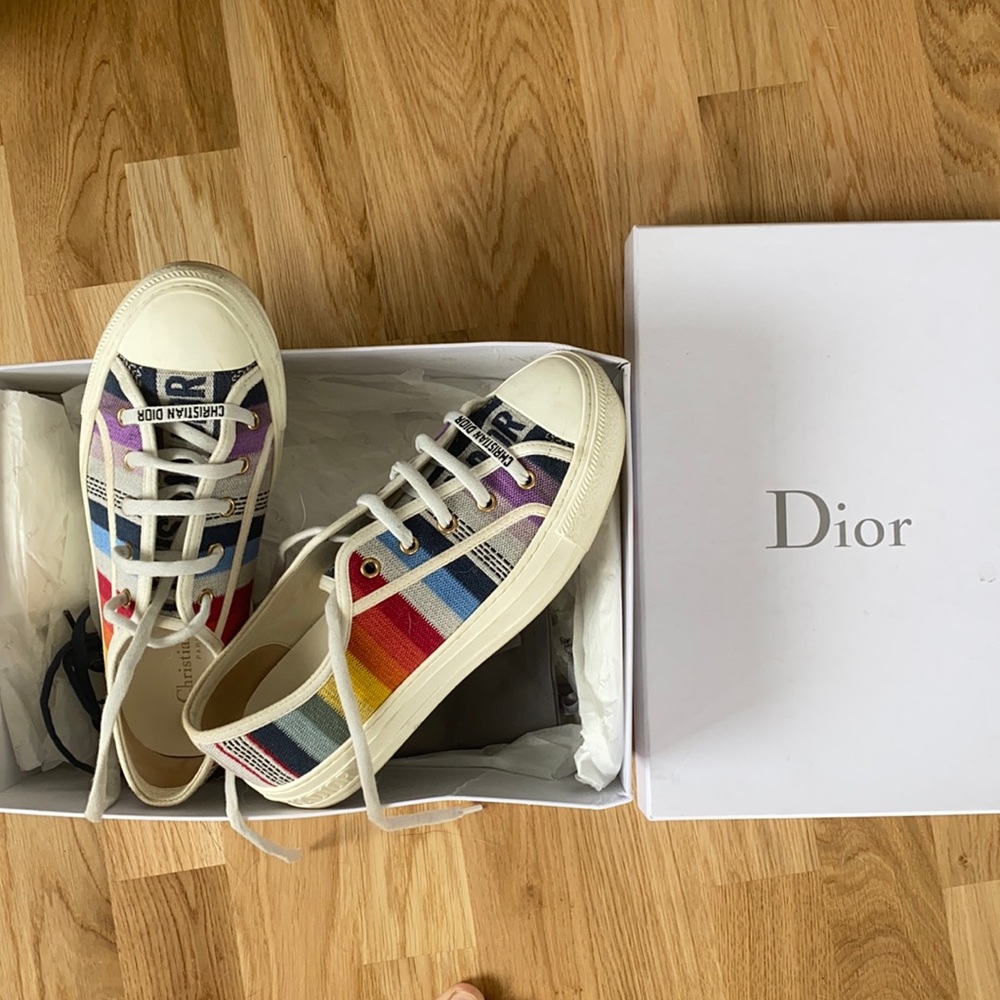 Dior “walk n Dior” sneaker size 38, rainbow color